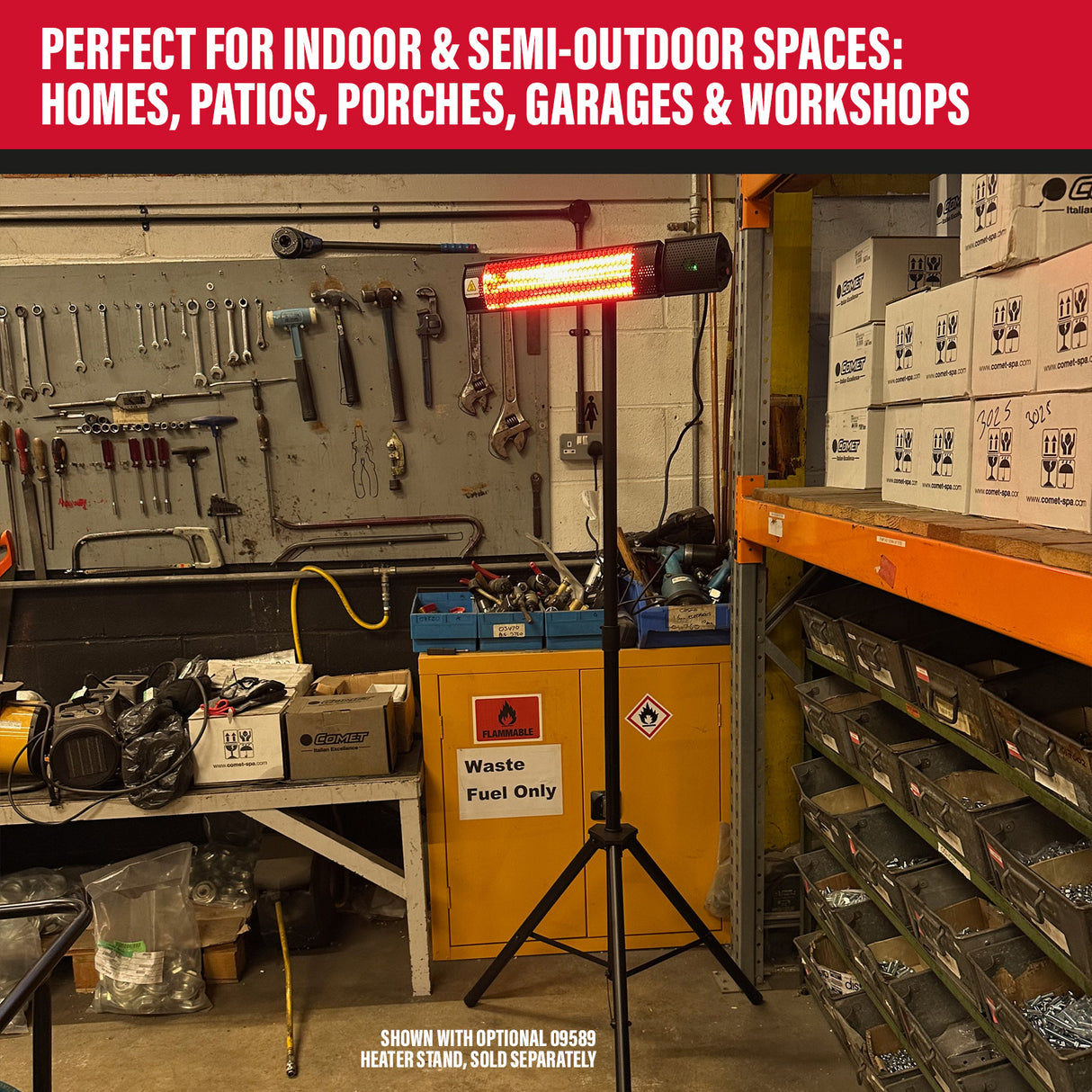 SIP Halogen Infrared Heater with Remote Control