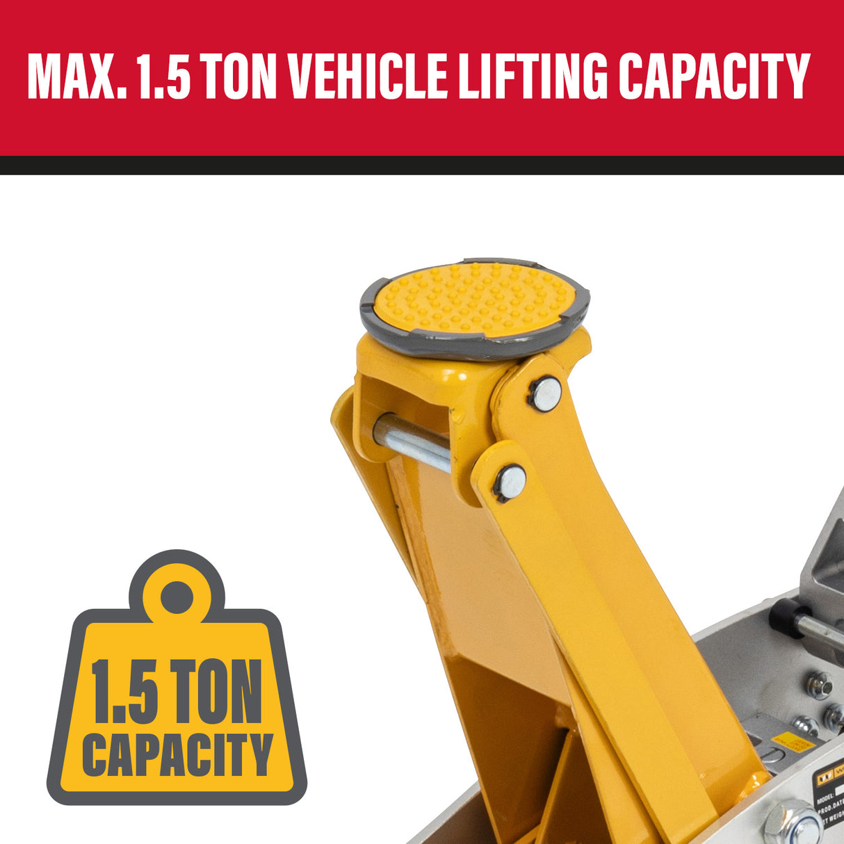 WINNTEC® 1.5 Ton Aluminium / Steel Turbo Lifter Trolley Jack