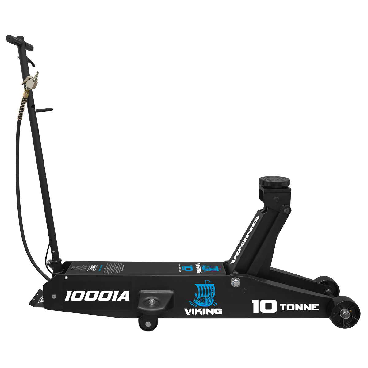 Sealey 10001A Viking Professional Long Reach Air/Manual Operation Trolley Jack with Rocket Lift 10 Tonne - additional view 4
