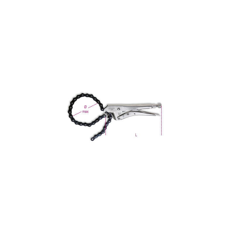 Beta Adjustable Self-Locking Pliers With Chain - 1064