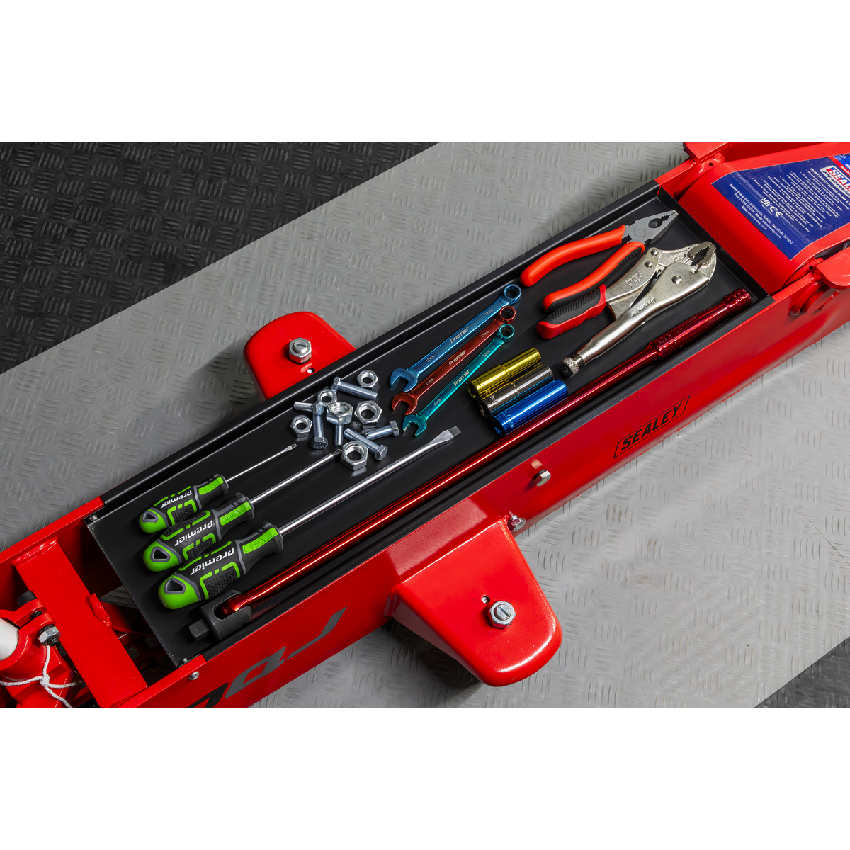Sealey 10QJ Premier Long Reach Trolley Jack 10 Tonne - additional view 8