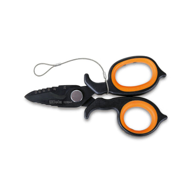 Beta H-Safe Double-Acting Electricians' Scissors With Milling Profiles In Dlc-Coated Stainless Steel - 1128BAX-HS