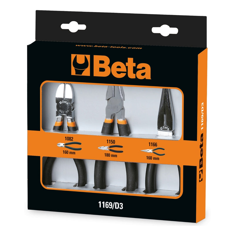 Beta 3-Piece Pliers And Nippers Set - 1169/D3