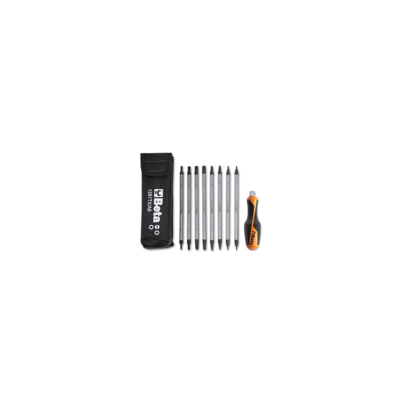 Beta 8-Piece Reversible Screwdriver Set With Accessory Case - 1281BG-TX/A8