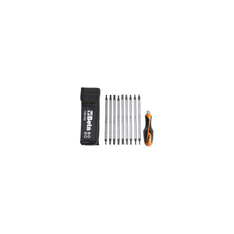 Beta 9 Reversible Screwdrivers And Accessory Set In Case - 1281BG/A9