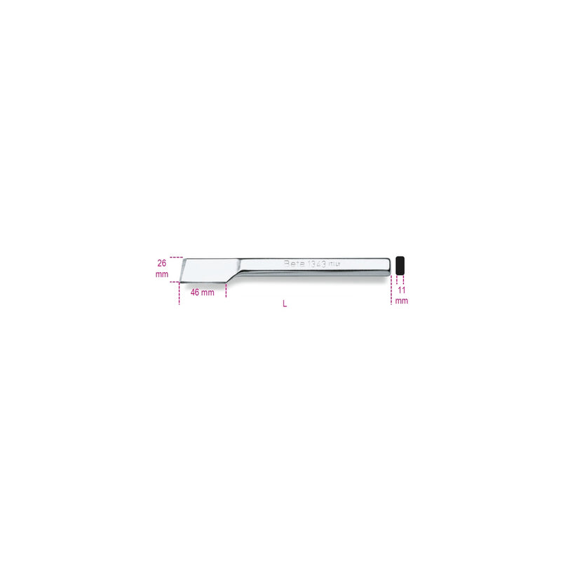 Beta Flat Chisel With Side Cutter 200 Mm - 1343