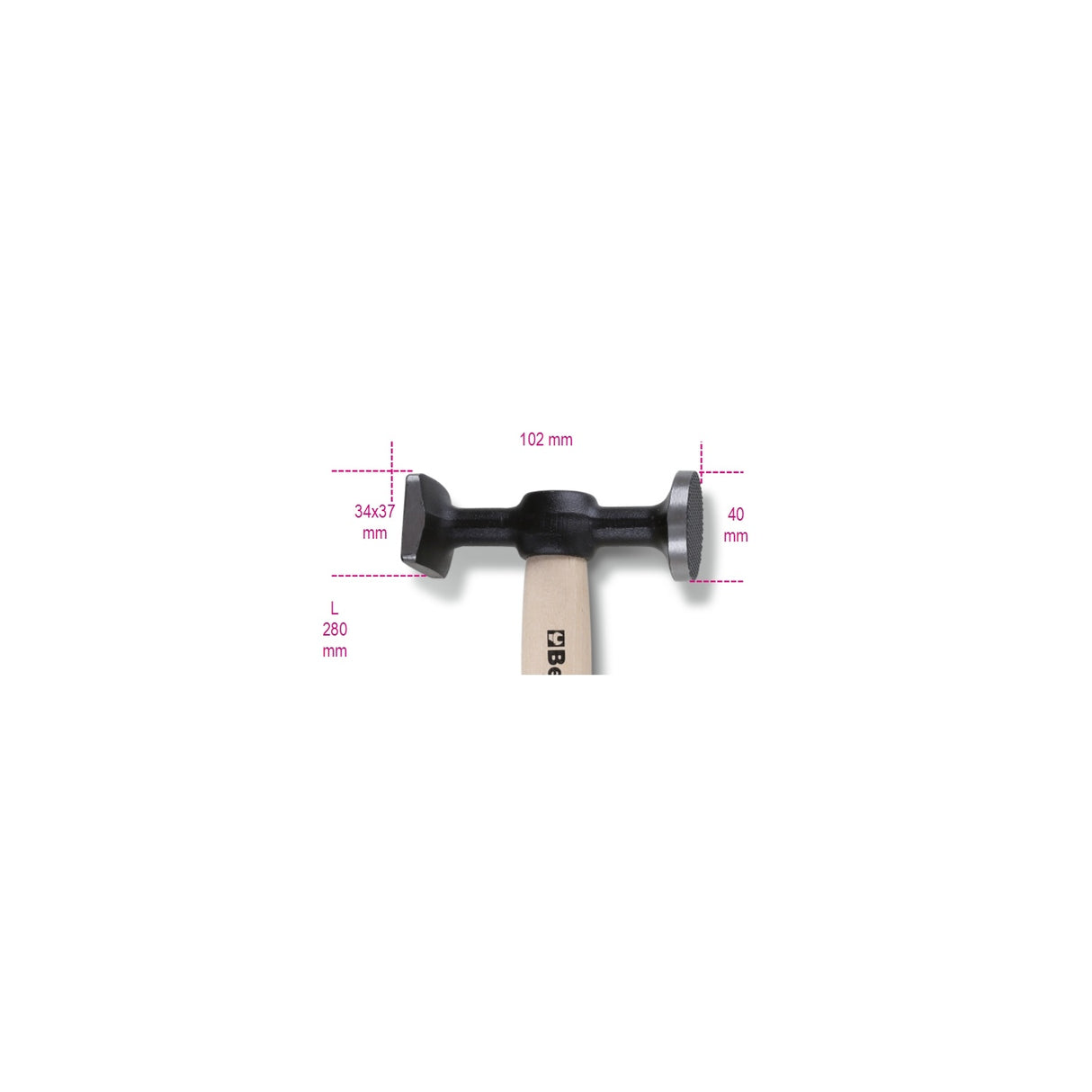 Beta Bodywork Hammers With Wooden Shafts, 2-Piece - 1357Z/45