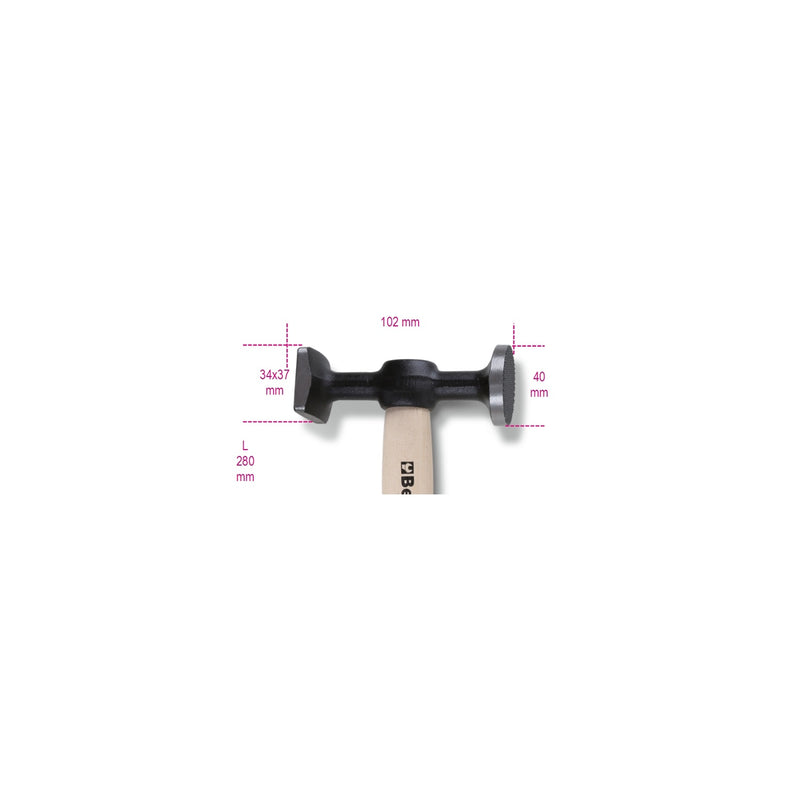 Beta Bodywork Hammers With Wooden Shafts, 2-Piece - 1357Z/45