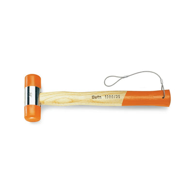 Beta H-Safe Soft Face Hammer 35 Mm With Wooden Shaft And H-Safe Tethered System - 1390HS - 1390HS 35