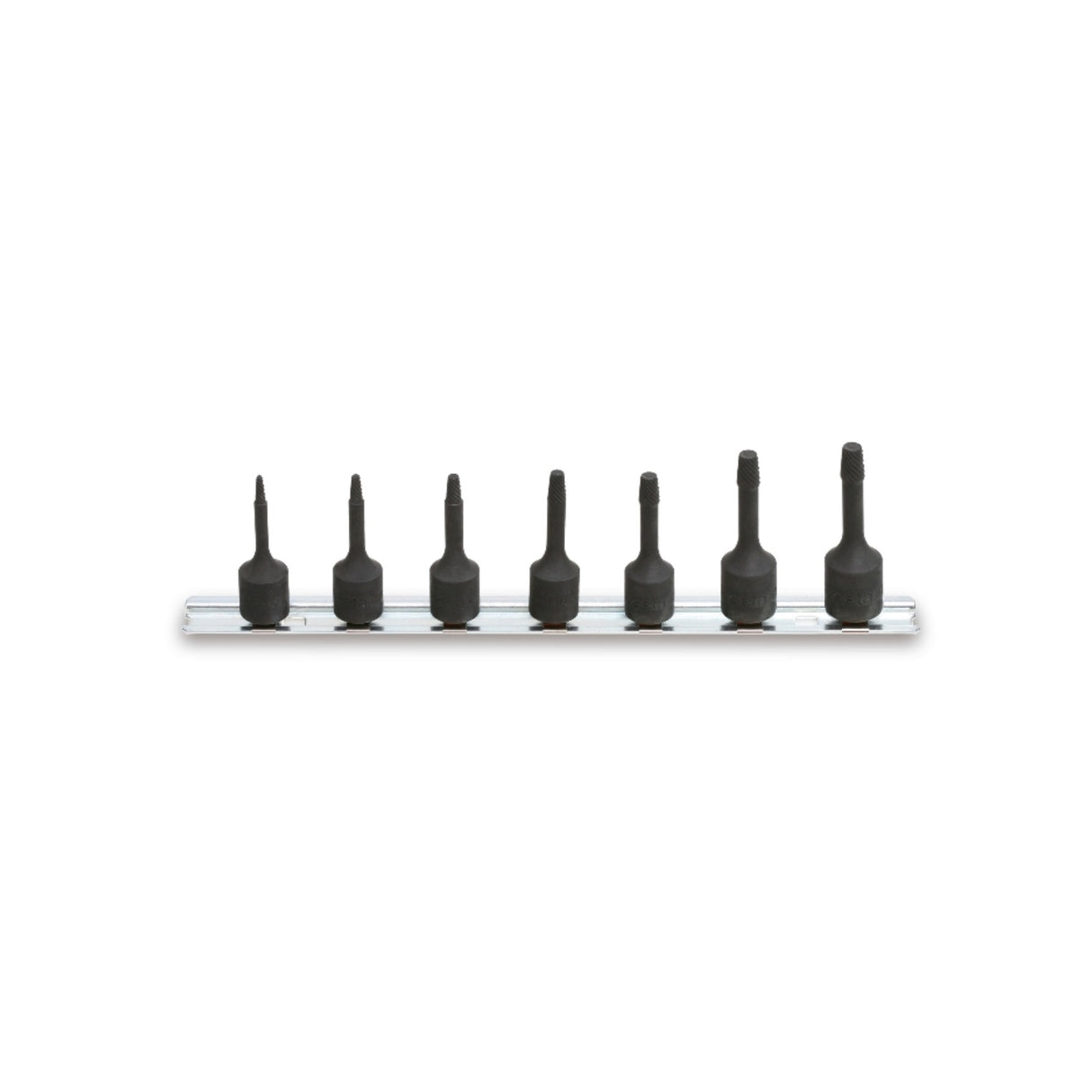 Beta 7-Piece Puller Set For Damaged Screws And Stud Bolts With Square Drive On Support - 1429 - 1429/SB7