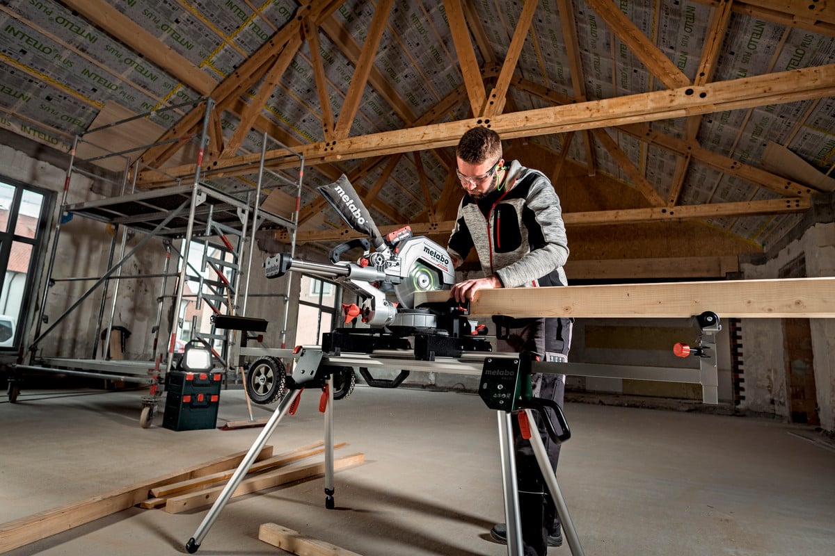 Metabo KGS 18 LTX BL 305, Brushless 12" Double bevel Cross Cut Mitre Saw, Body Only - 614305850