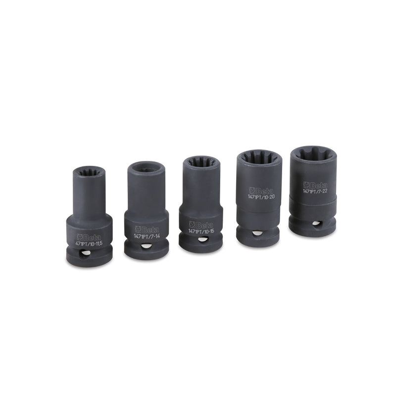 Beta Impact socket kit for brake calipers nuts - 1471PT/C5