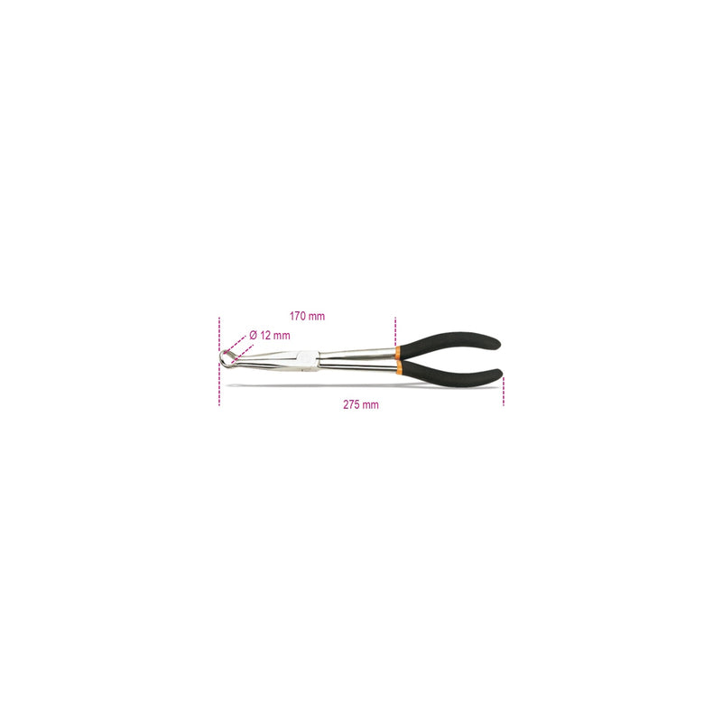 Beta Long Nose Spark Plug Pliers With Double Layer Pvc Coated Handles - 1474DL