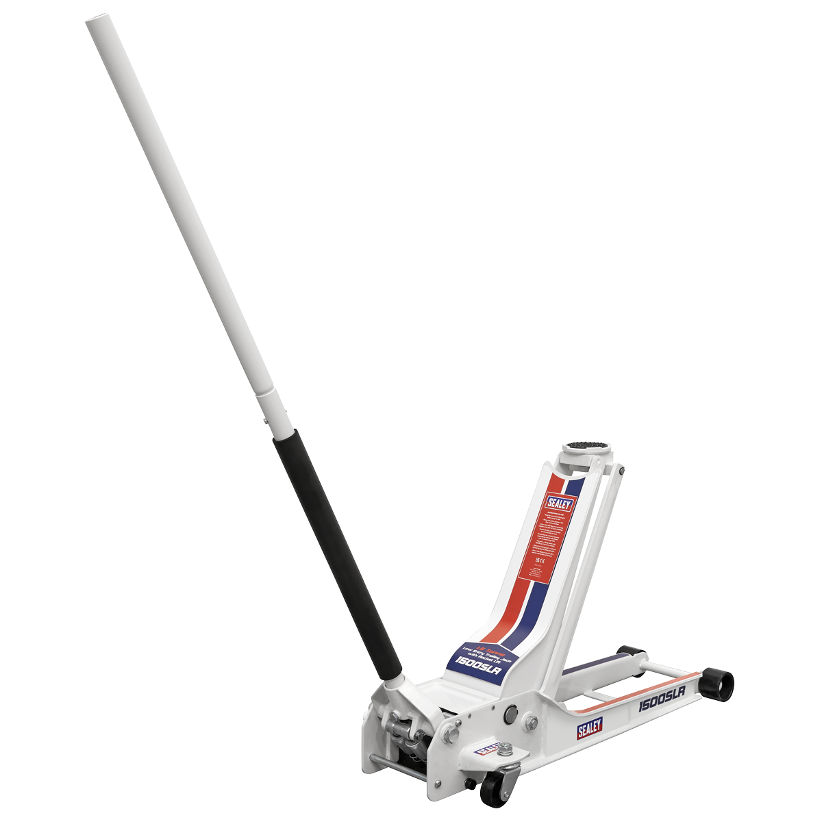 Sealey 1500SLR Low Profile Long Reach Rocket Lift Trolley Jack 1.5 Tonne