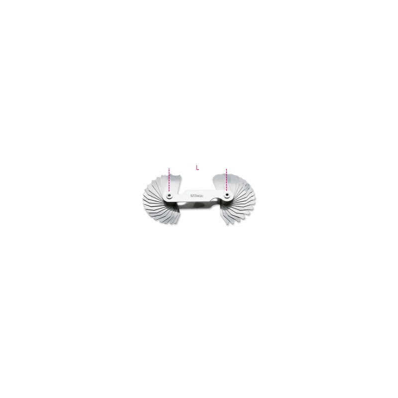 Beta Radius Gauges With Concave And Convex Steel Blades 1.0-7.0 Mm - 1707A/1 - 2 - 3
