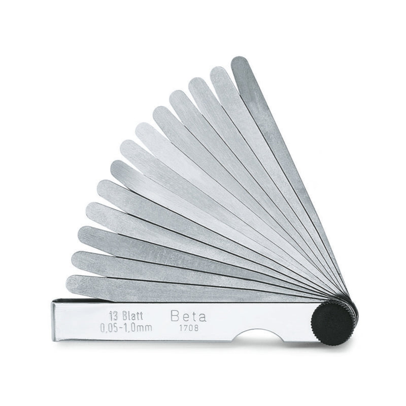 Beta Metric Feeler Gauges 0.05-1.0 Mm 13 Blades - 1708/8 - 13 - 20 - 1708/13