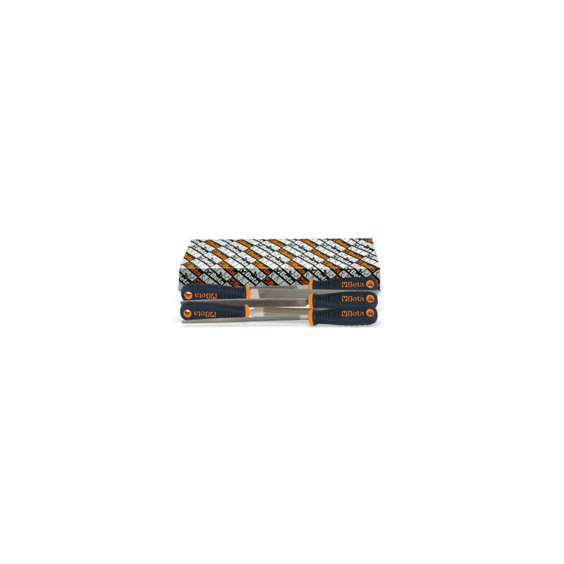 Beta 10 Inch Second Cut File Set With Plastic Handles, 5 Pieces - 1719BMA...Q - 1719BMA10/S5