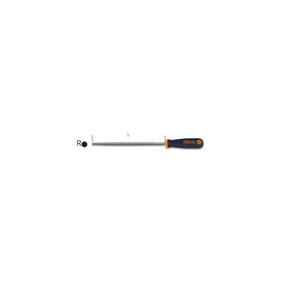 Beta Round Rasp With Bi-Material Non-Slip Handle 200 Mm - 1719BM/RR