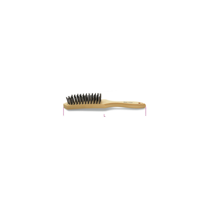 Beta Steel Wire Brush 5 Rows 0.3 Mm Wire - 1737AC