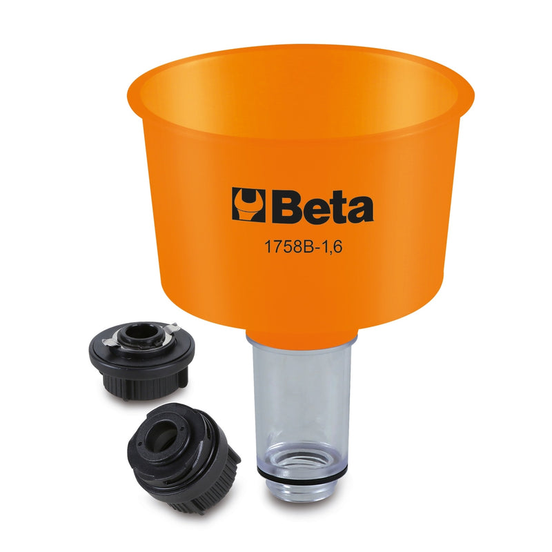 Beta Non-Return Funnel 1600 Ml With Quick Couplings For Vag Group Vehicles - 1758B-1,6