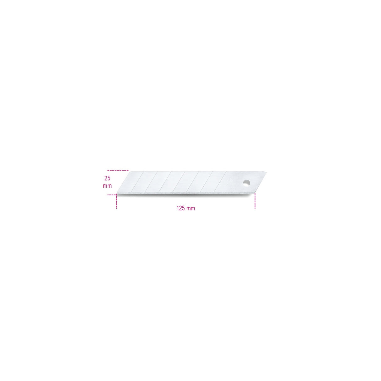 Beta 10 X 25 Mm Sector Blades For Utility Knife 1773A - 1773 - 1773RL