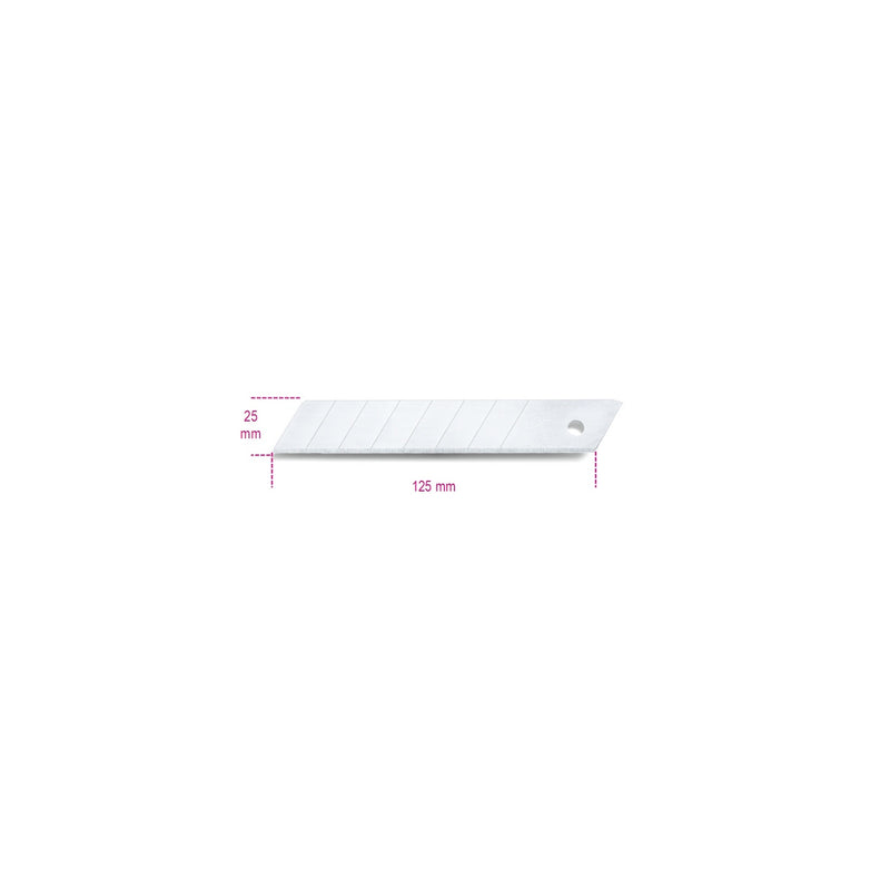 Beta 10 X 25 Mm Sector Blades For Utility Knife 1773A - 1773 - 1773RL