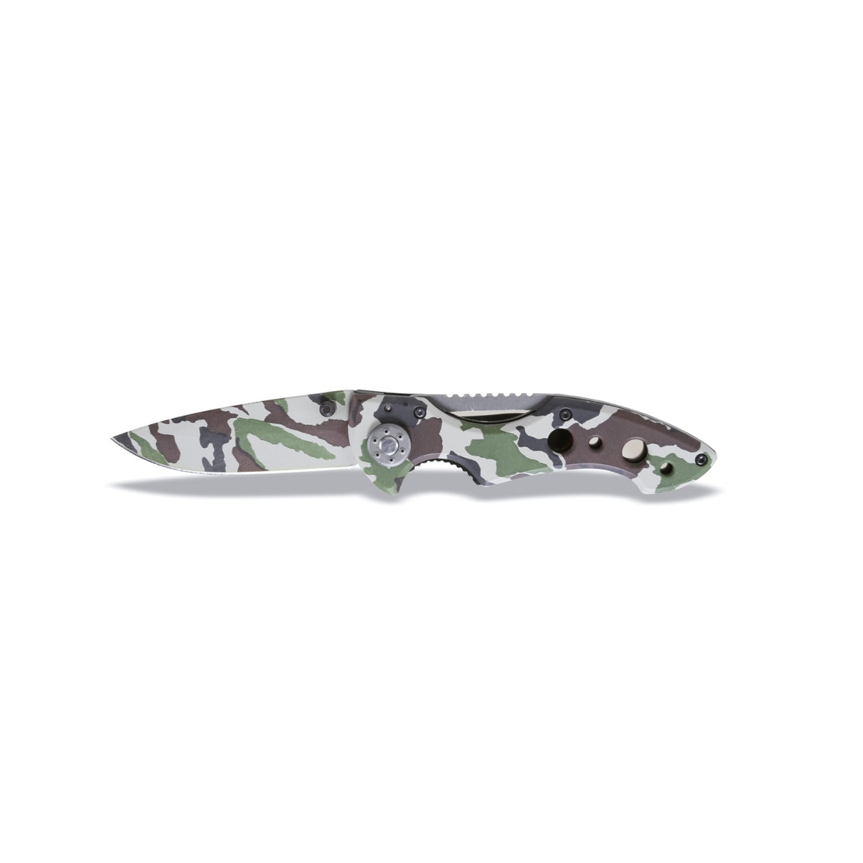 Beta Camouflage Foldaway Knife With Hardened Steel Blade And Case - 1778CM