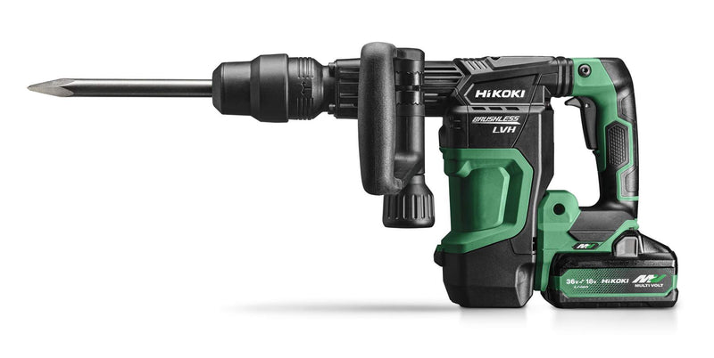 HiKOKI H3641DAJAZ 36V MULTI VOLT Cordless SDS Max Demolition Hammer - 6.8J 2 x 4/8Ah Li-Ion