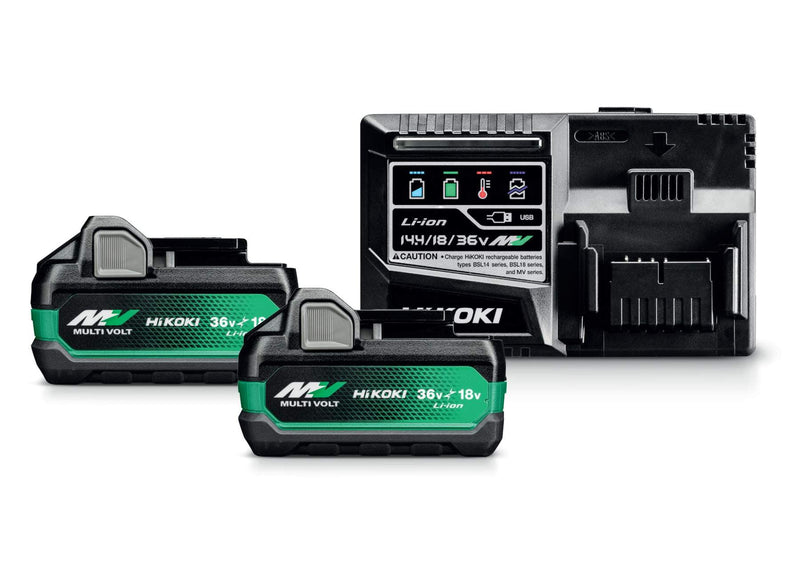 HiKOKI UC18YSL3JHZ MV Starter Pack 1 - 2 x BSL36A18X & UC18YSL3