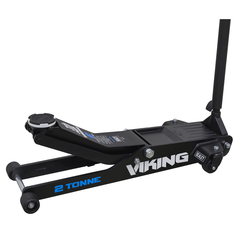 Sealey 2100TB Viking Low Profile Professional Long Reach Trolley Jack with Rocket Lift 2 Tonne - additional view 3