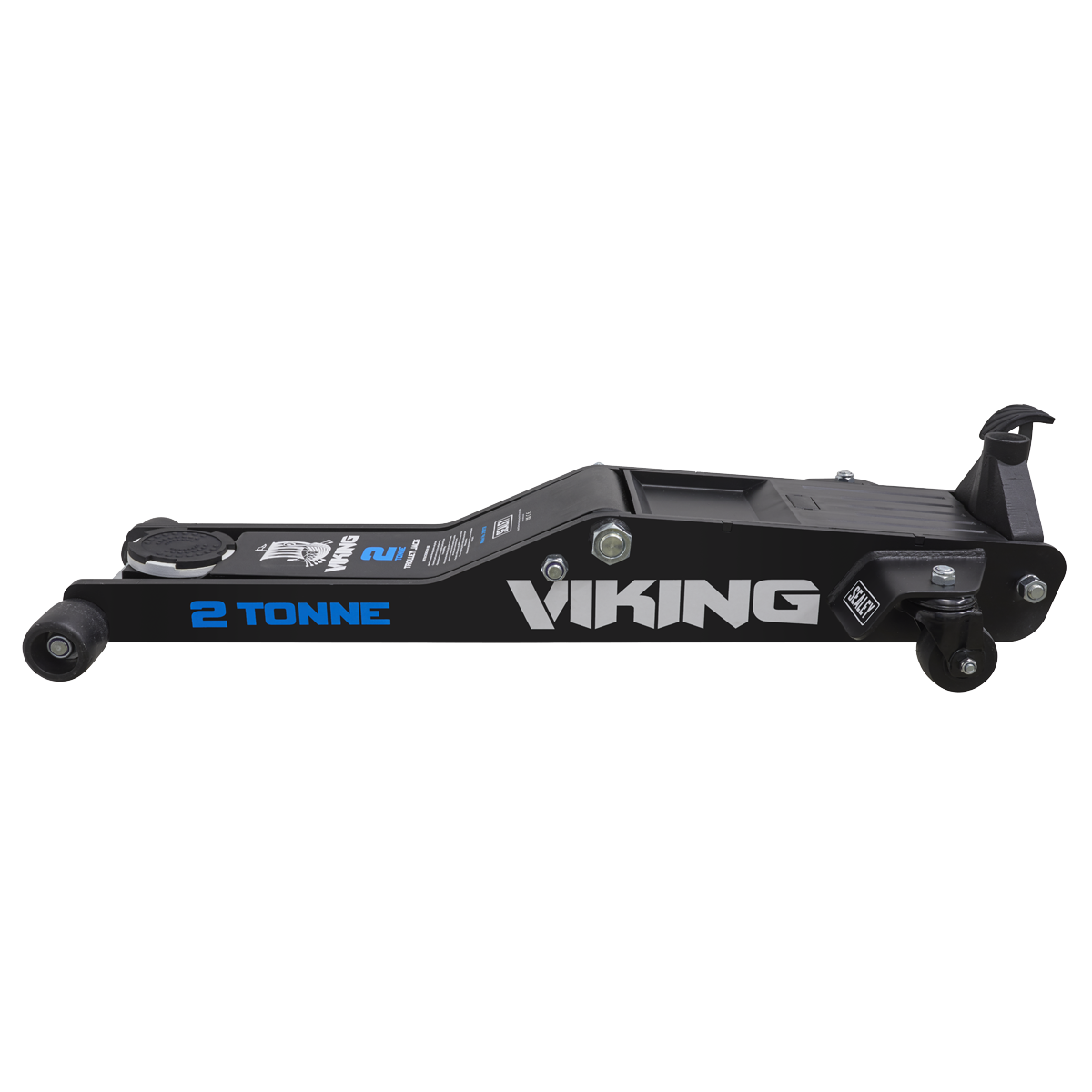 Sealey 2100TB Viking Low Profile Professional Long Reach Trolley Jack with Rocket Lift 2 Tonne - additional view 4