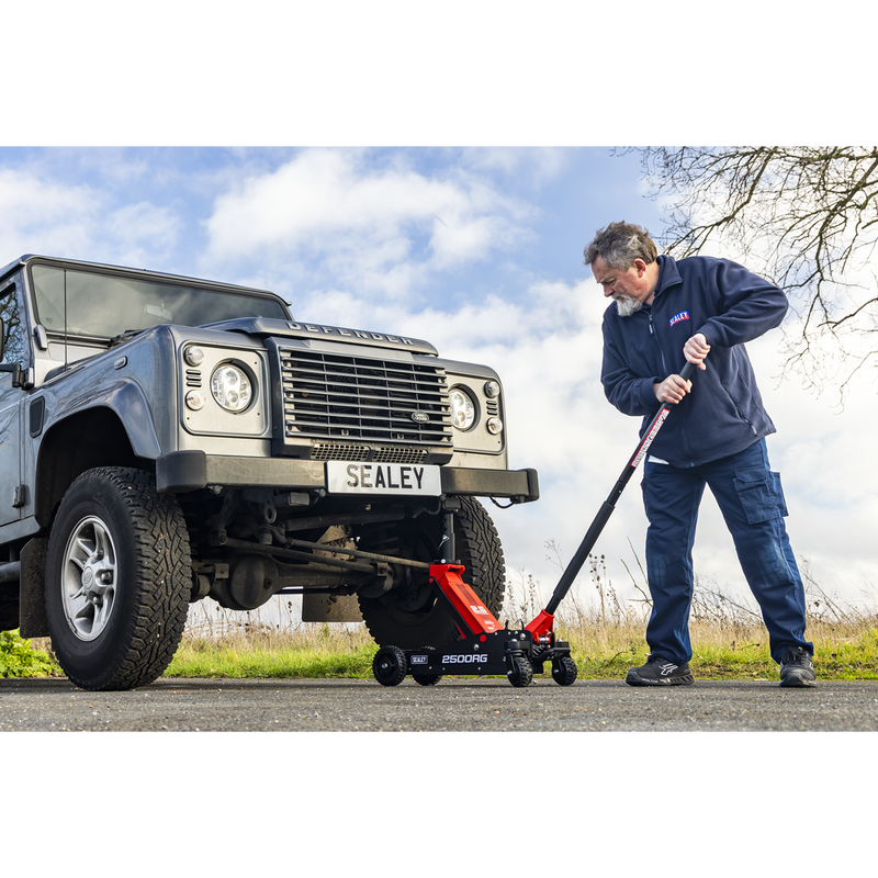 Sealey 2500RG Big Wheel Hybrid Trolley Jack for Off-Road Vehicles, SUVs, Vans & 4x4s with Super Rocket - additional view 12