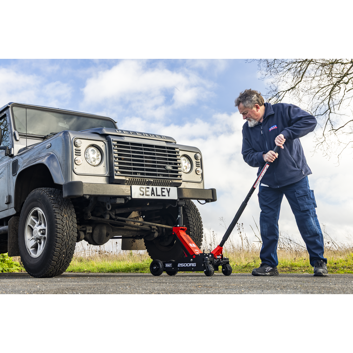 Sealey 2500RG Big Wheel Hybrid Trolley Jack for Off-Road Vehicles, SUVs, Vans & 4x4s with Super Rocket - additional view 12