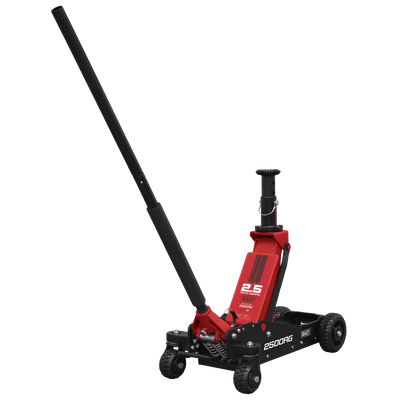 Sealey 2500RG Big Wheel Hybrid Trolley Jack for Off-Road Vehicles, SUVs, Vans & 4x4s with Super Rocket Lift 2.5 Tonne