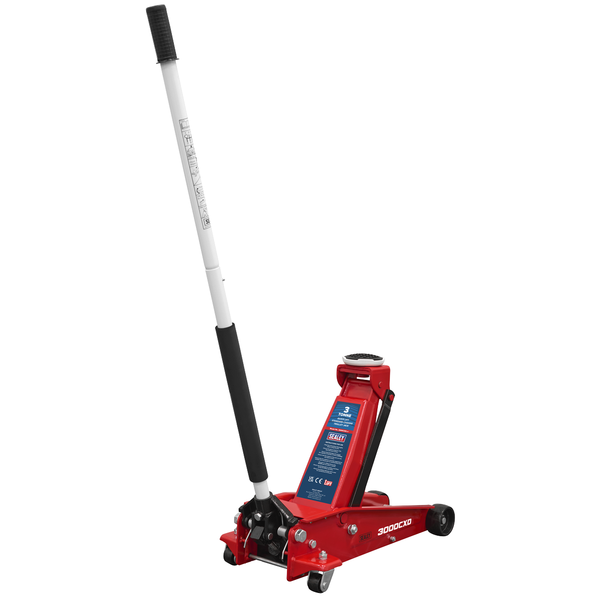Sealey 3000CXD Quick Lift Standard Chassis Trolley Jack 3 Tonne