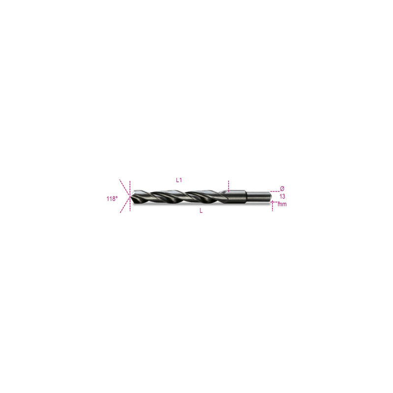 Beta Hss Rolled Burnished Twist Drill Bit 13.50 Mm Short Series - 410A - 410A 13,50