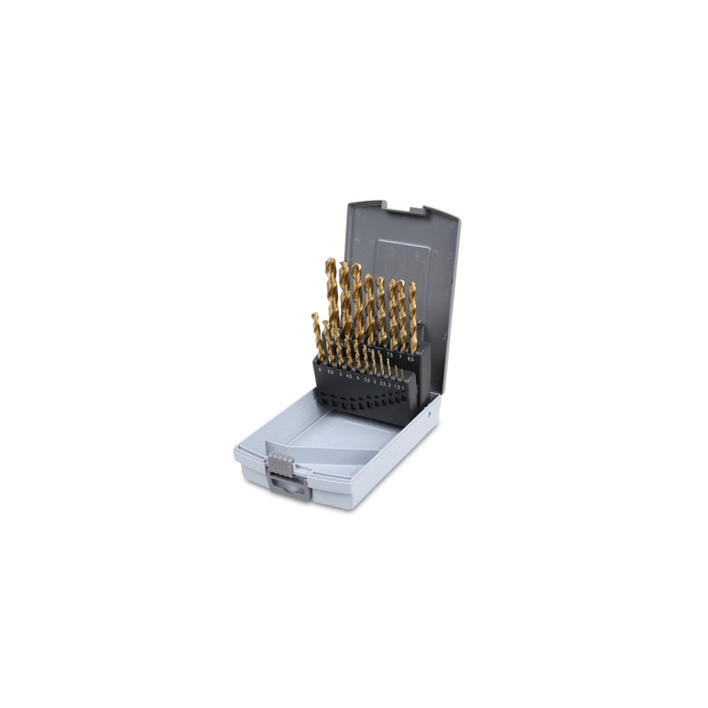 Beta 19-Piece Twist Drill Set With Cylindrical Shanks 1-10 Mm In Case - 414 - 414/SP19