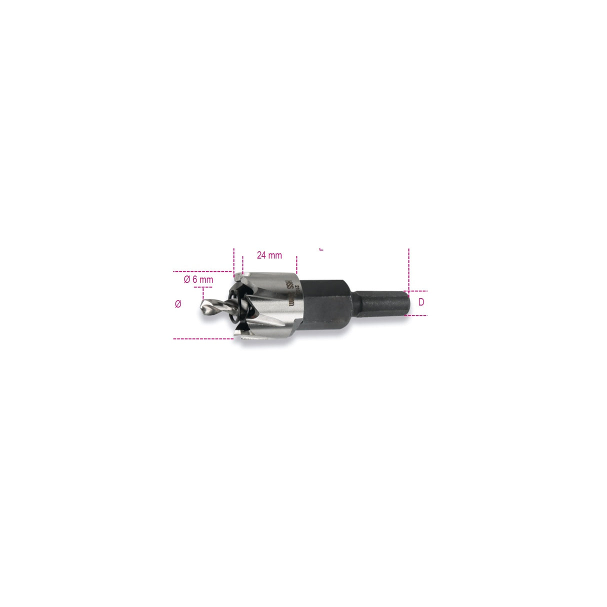 Beta Entirely Ground Hss Hole Cutter 38 Mm - 451 - 451 38