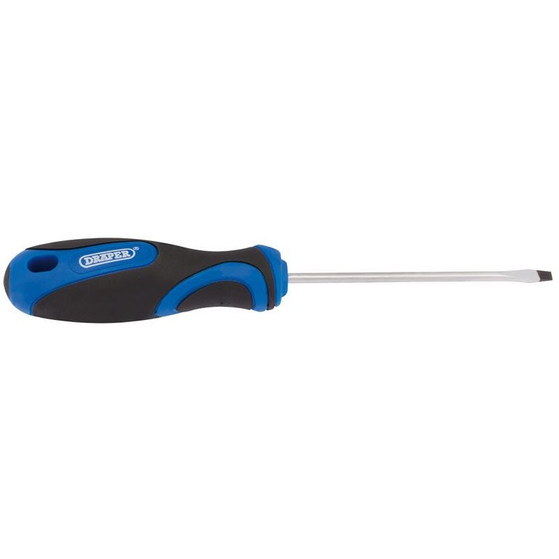 Draper 865 Soft Grip Plain Slot Screwdriver, 3.2 x 75mm - (48919)