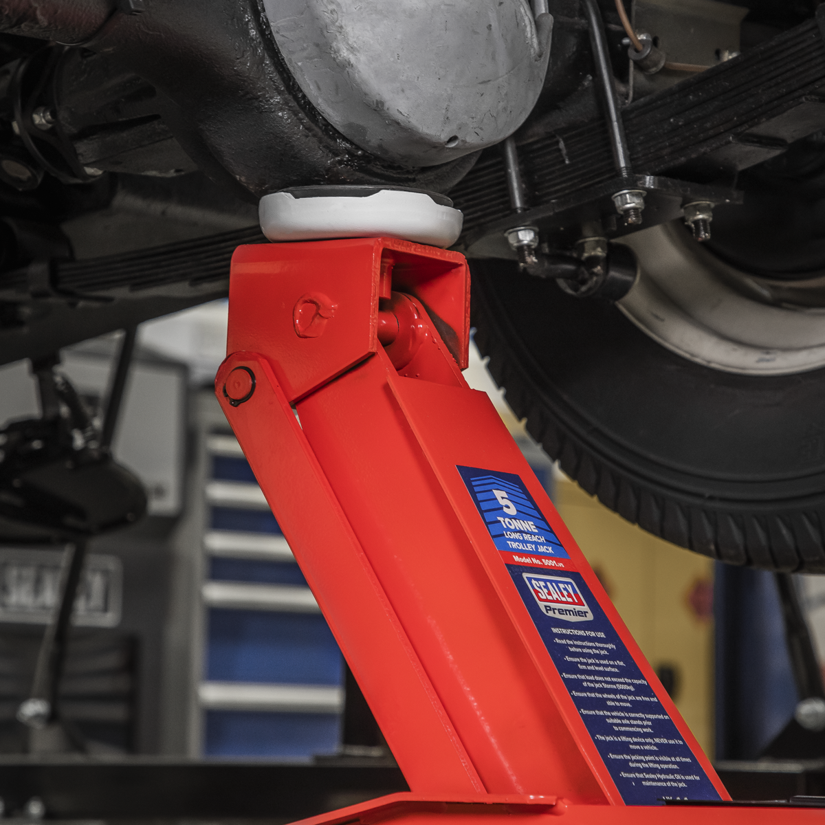 Sealey 5001 Premier Long Reach Trolley Jack 5 Tonne - additional view 6