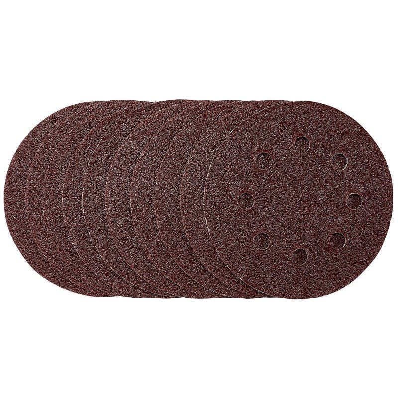 Draper SDHAL115 Sanding Discs, 115mm, 40 Grit, Hook & Loop (Pack of 10) - (53498)