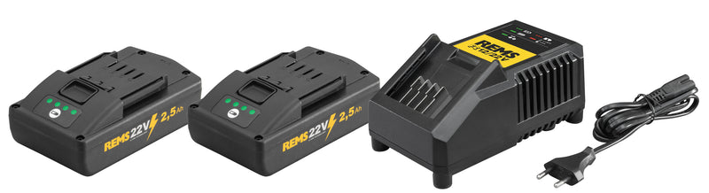 REMS Power-Pack 22 V 2,5 Ah + 2,5 Ah + FC 120 W – 571590 – Default Title – 571590R220G