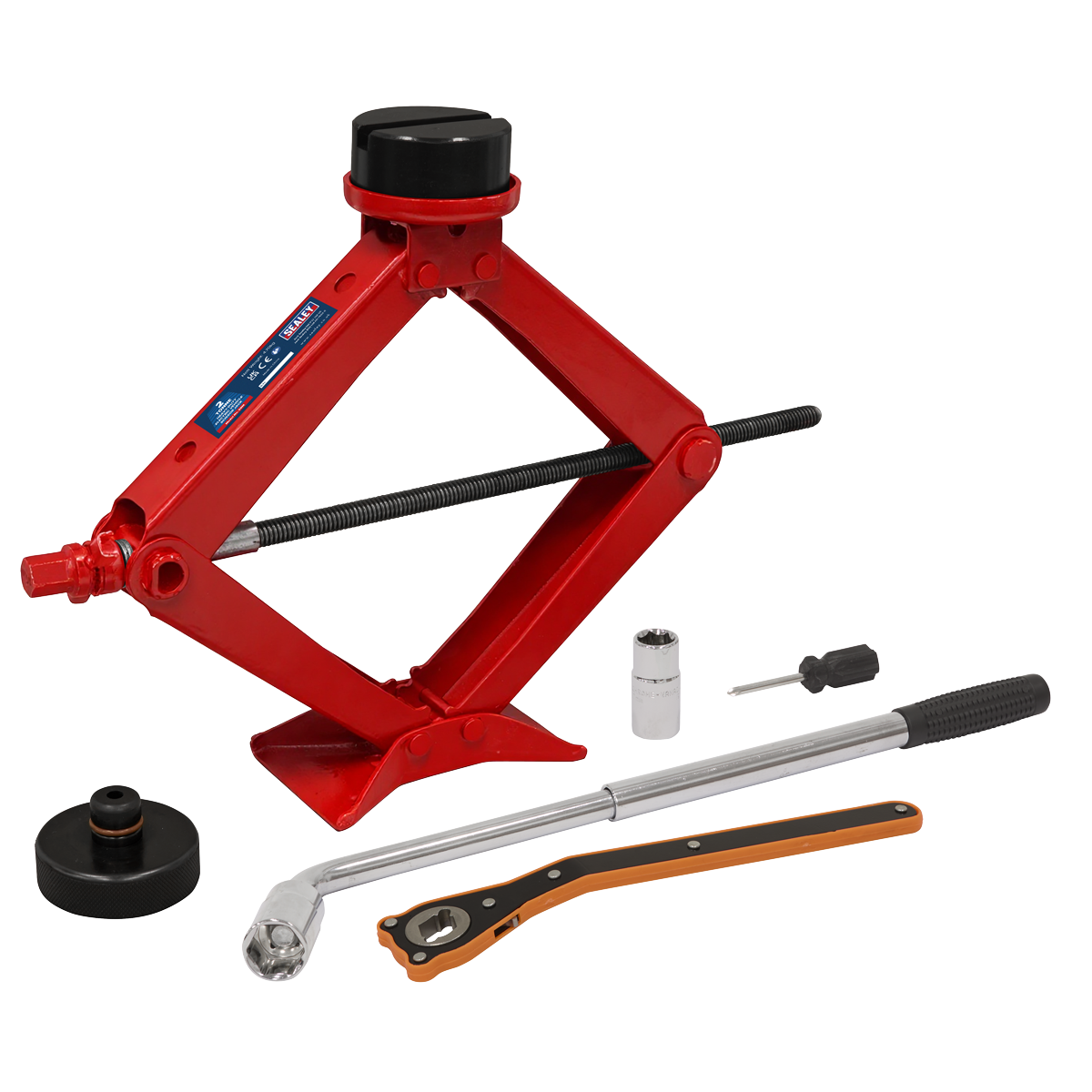 Sealey 59M Heavy-Duty Scissor Jack Kit 2 Tonne