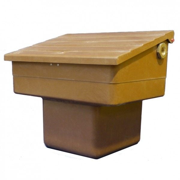 Brown National Grid Semi-Buried Gas Meter Box (Suits Itron TVI Meter) - G60032