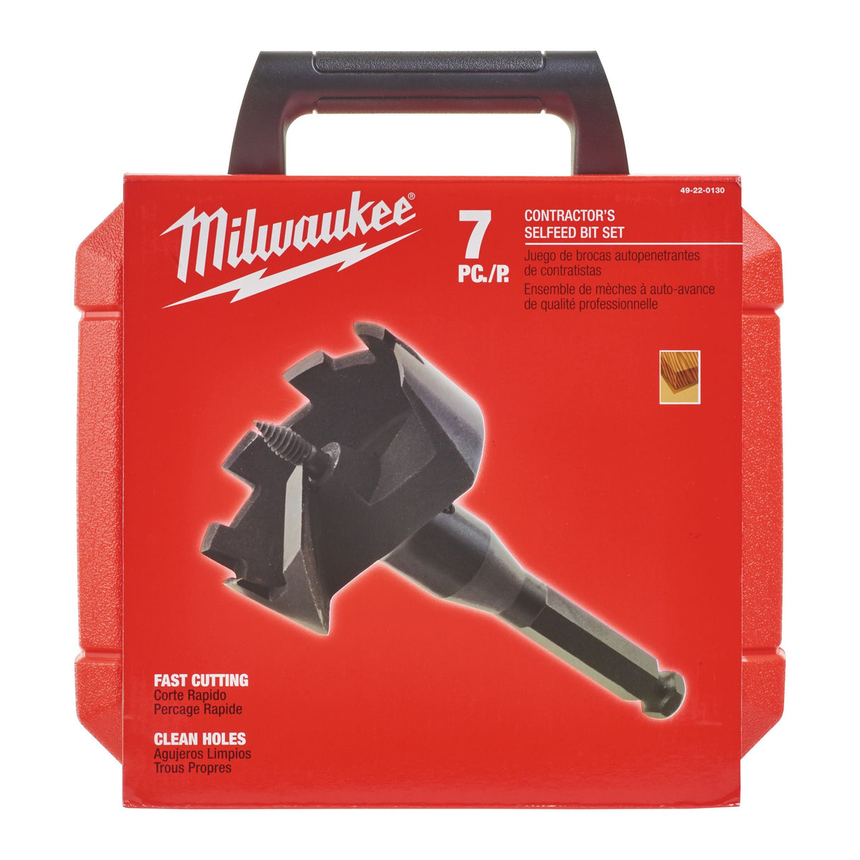 Milwaukee 4932479488 Selfeed Drills / sets SFD Set - 8 pcs