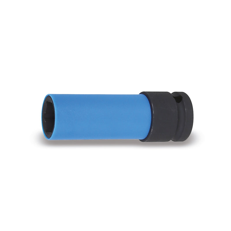 Beta 17 Mm Wheel Nut Impact Socket With Coloured Polymeric Inserts - 720LC - 720LC 17