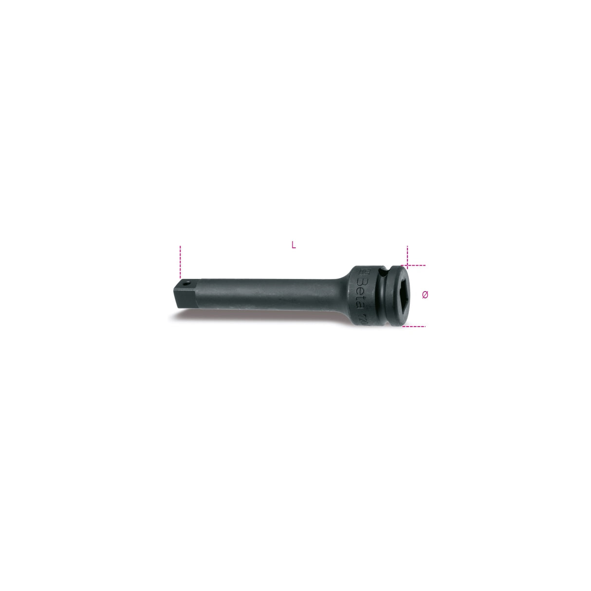 Beta 1/2" Drive Impact Extension Bar 125 Mm - 720/21