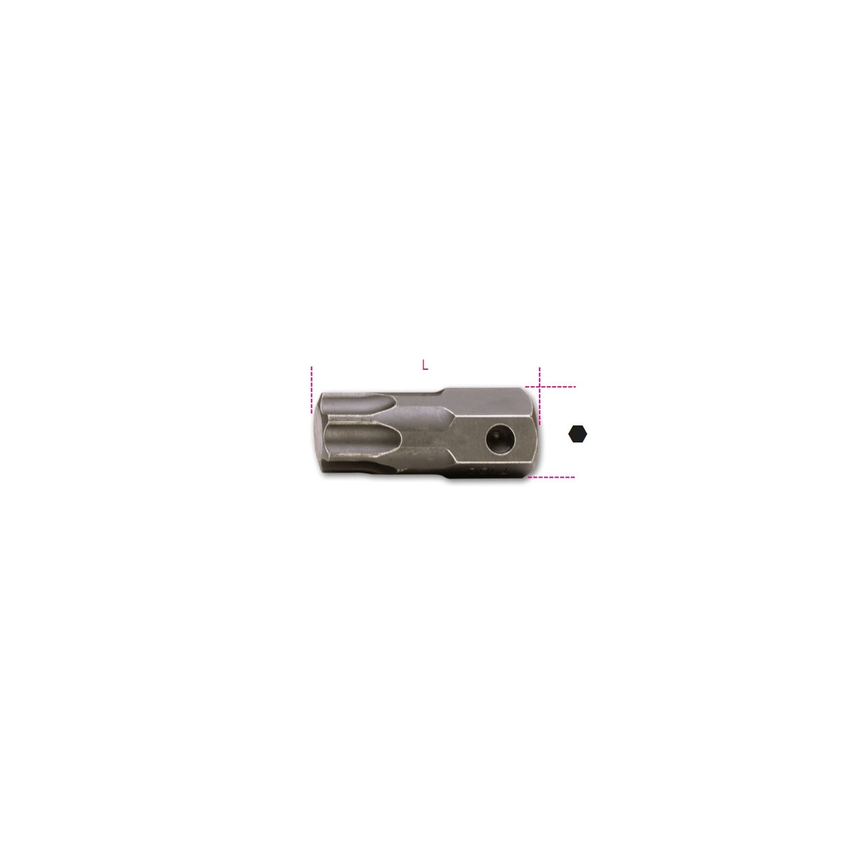 Beta T80 Impact Bit For Torx Head Screws 22 Mm Drive - 727/ES22TX - 727/ES22TX T80
