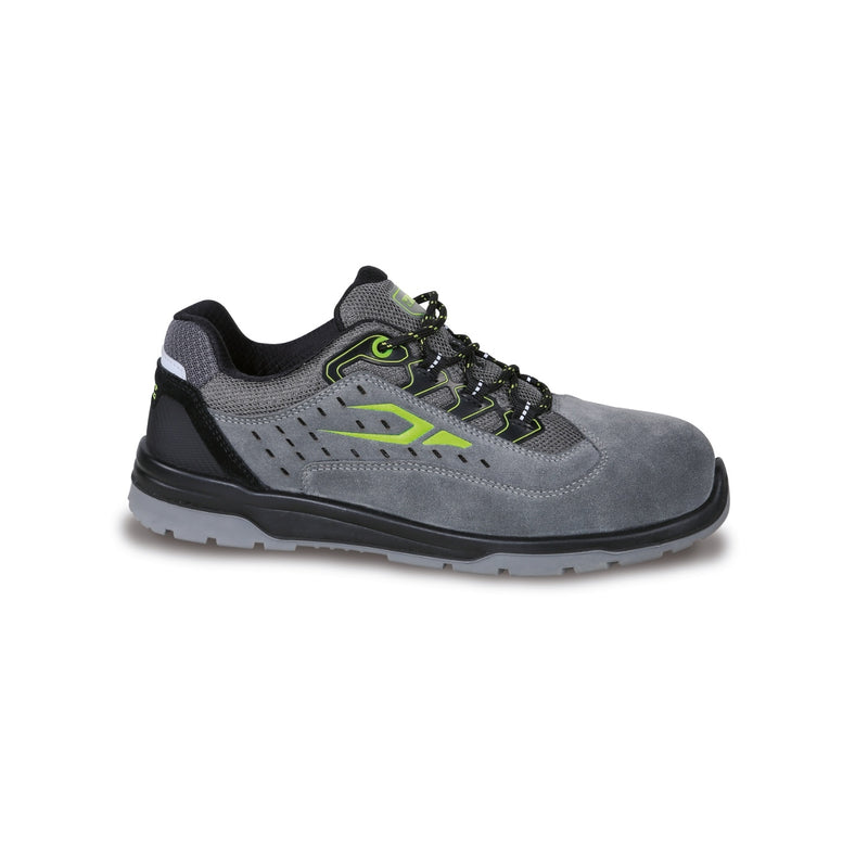 Beta Perforated Suede Safety Shoe With Microfibre Heel Reinforcement Size 43 - 7317NA - 7317NA 43