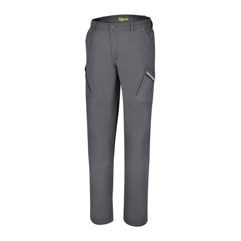 Beta Slim Fit Cotton Cargo Trousers Size L - 7850G - 7850G L